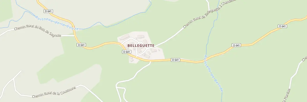 Plan du 5089 Belleguette à Compains