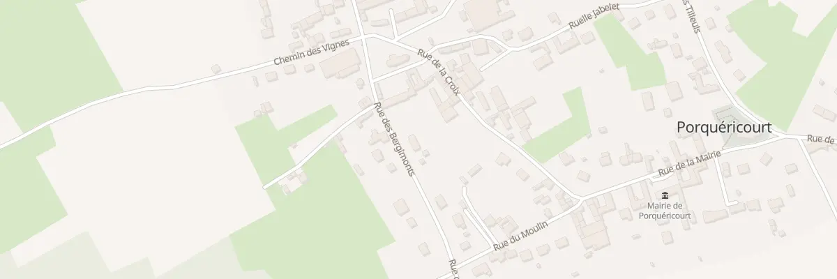 Plan du 85 Rue des Bergimonts à Porquéricourt