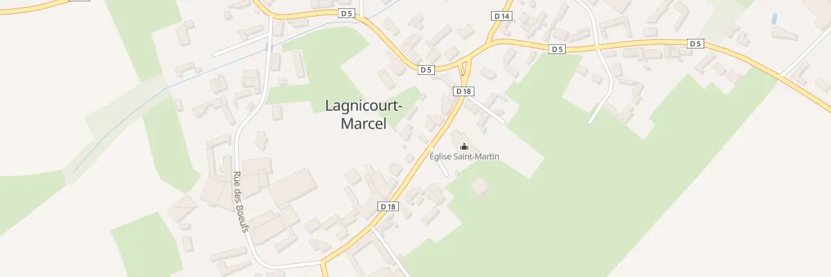 Plan du 8 Rue de la Place à Lagnicourt-Marcel