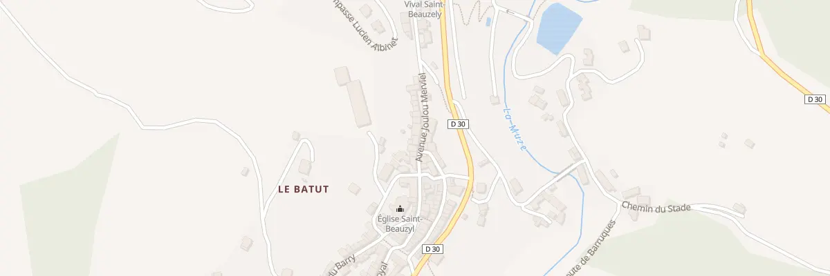 Plan du 5047 Saint Beauzely à Saint-Beauzély