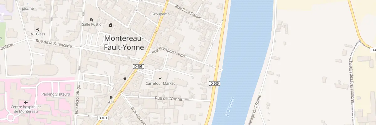 Plan du 8 Rue Edmond Fortin à Montereau-Fault-Yonne