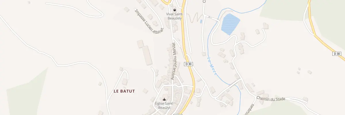 Plan du 5043 Saint Beauzely à Saint-Beauzély