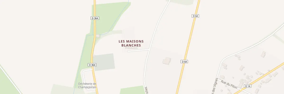 Plan du 28 Rue des Maisons Blanches à Champcevrais