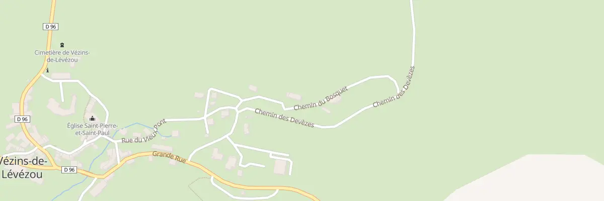 Plan du 8 Che du Bosquet à Vézins-de-Lévézou