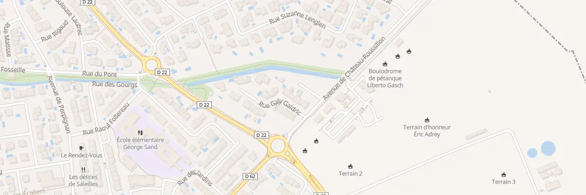 Plan du 6 Rue Galy Galdric à Saleilles