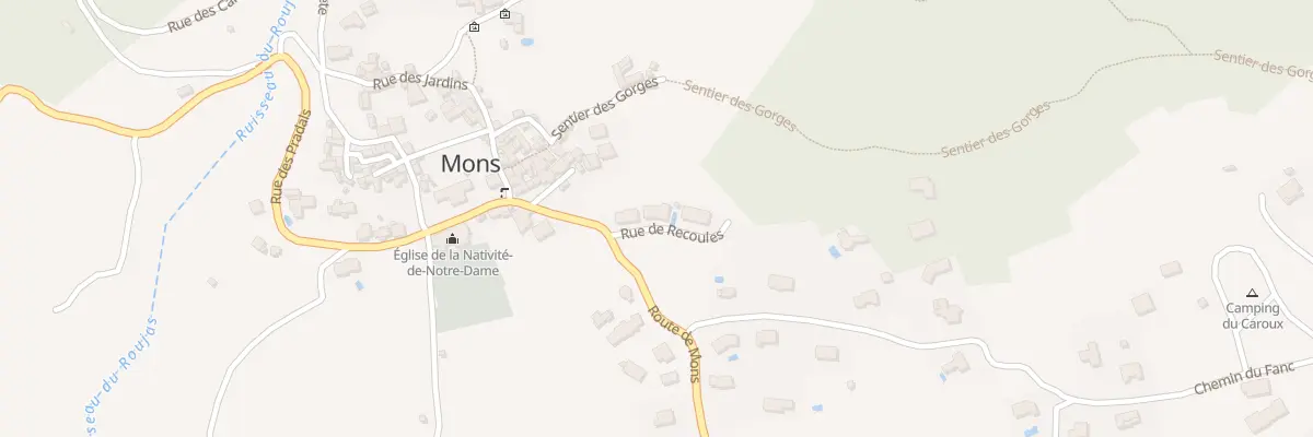 Plan du 5001F Recoules à Mons