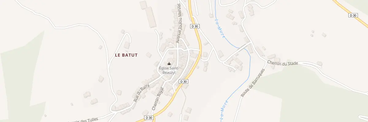 Plan du 5070 Saint Beauzely à Saint-Beauzély