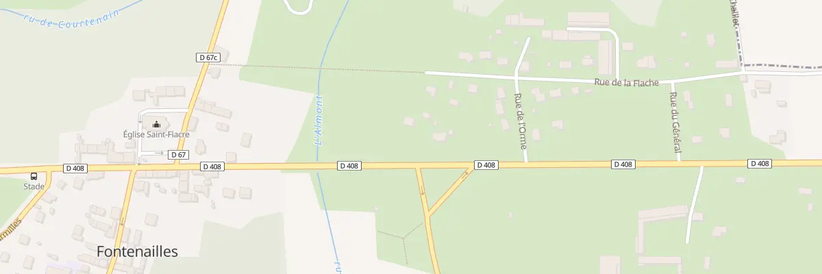 Plan du 1 Rte de Nangis à Fontenailles