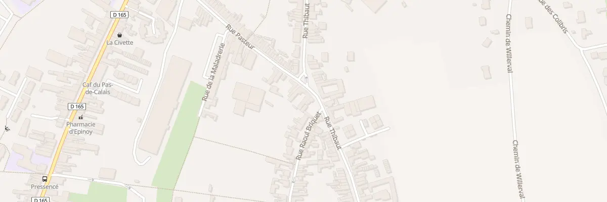 Plan du 50 Rue Thibaut à Carvin