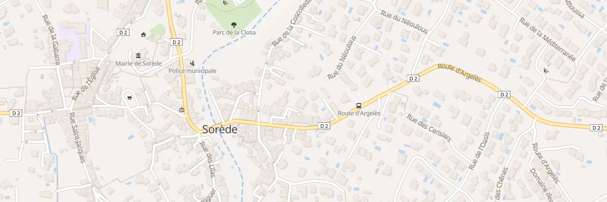 Plan du 9B Rte d’Argeles sur Mer à Sorède