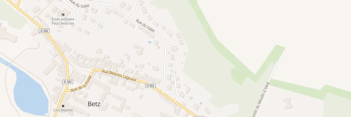 Plan du 8 Rue du Valet à Betz