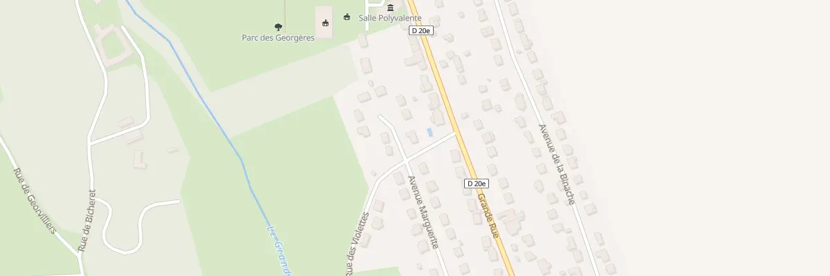 Plan du 2 Rue des Pervenches à Guérard
