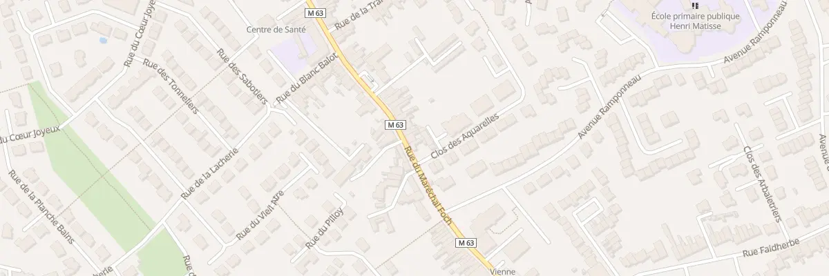 Plan du 78 Rue du Maréchal Foch à Santes