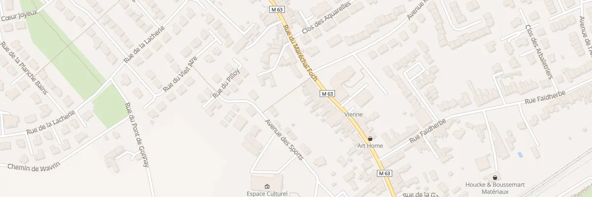 Plan du 109 Rue du Maréchal Foch à Santes