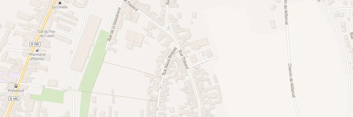 Plan du 56 Rue Thibaut à Carvin