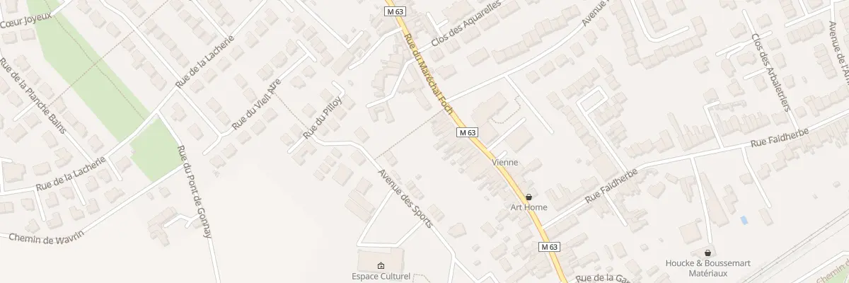 Plan du 107 Rue du Maréchal Foch à Santes
