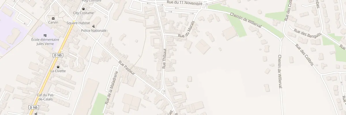 Plan du 51 Rue Thibaut à Carvin