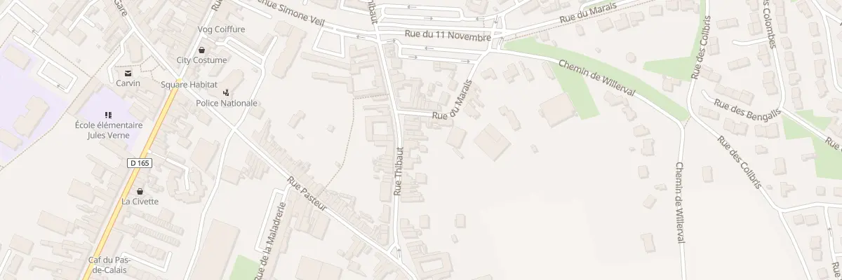 Plan du 45 Rue Thibaut à Carvin