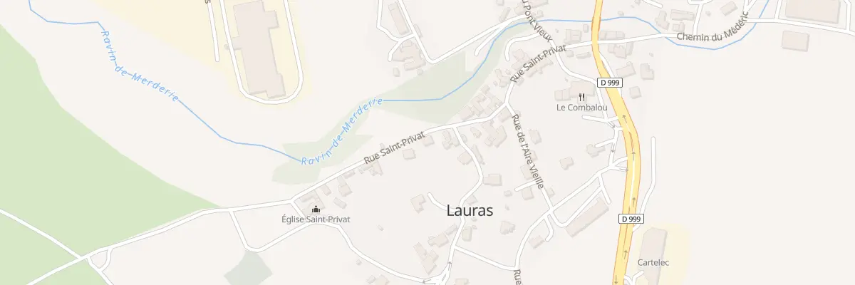 Plan du 9 Rue St Privat à Roquefort-sur-Soulzon