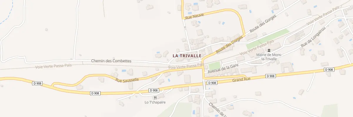 Plan du 5423 La Trivalle à Mons