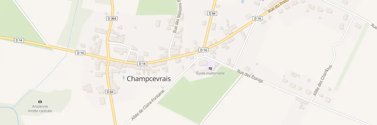 Plan du 1 Rue des Variétés à Champcevrais