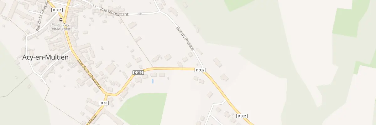 Plan du 13 Rte de Rosoy à Acy-en-Multien