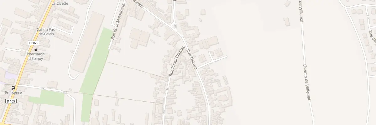 Plan du 60 Rue Thibaut à Carvin