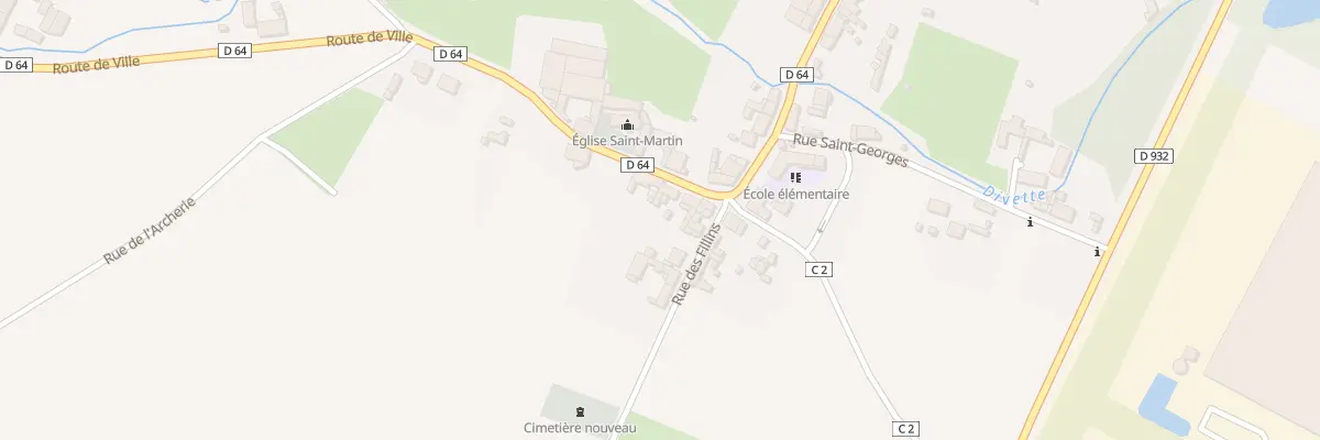 Plan du 43 Rue de l’Eglise à Passel