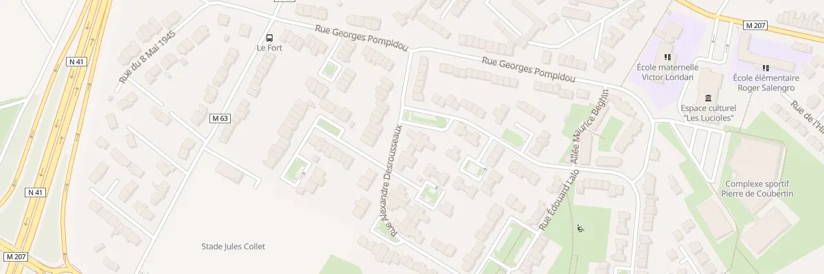 Plan du 2 Rue Édouard Lalo à Hallennes-lez-Haubourdin
