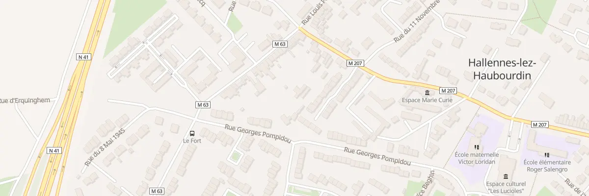 Plan du 97 Rue Léon Gambetta à Hallennes-lez-Haubourdin
