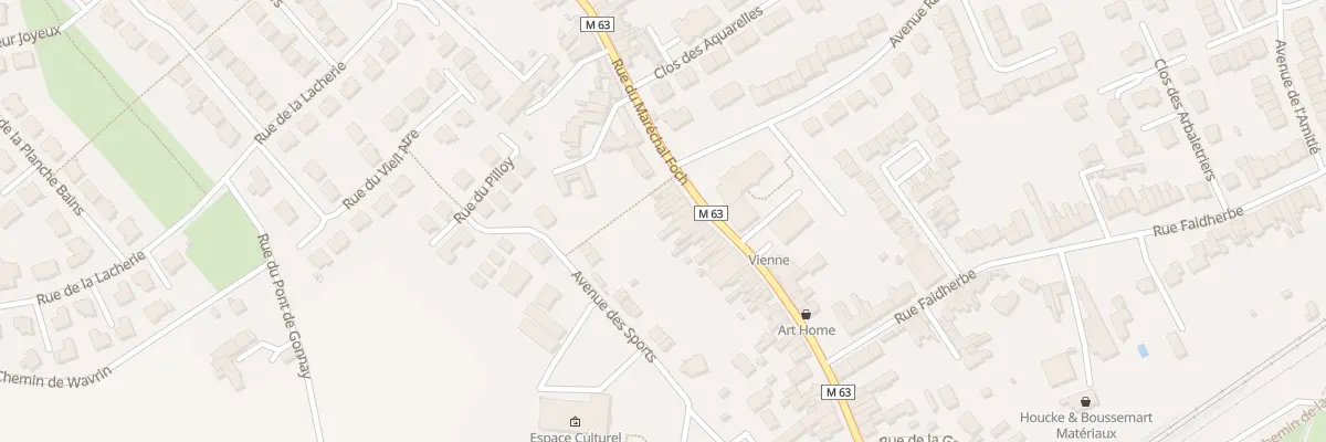 Plan du 105 Rue du Maréchal Foch à Santes