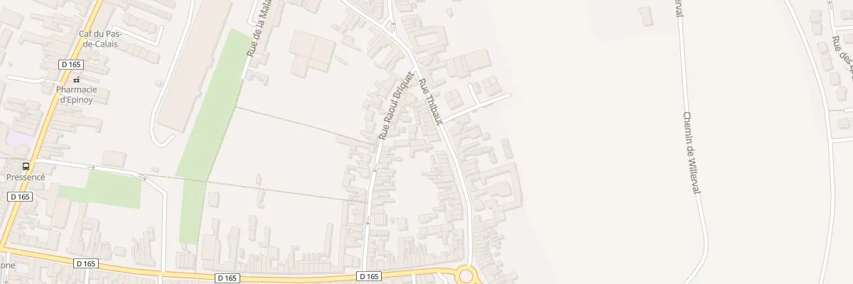 Plan du 72 Rue Thibaut à Carvin