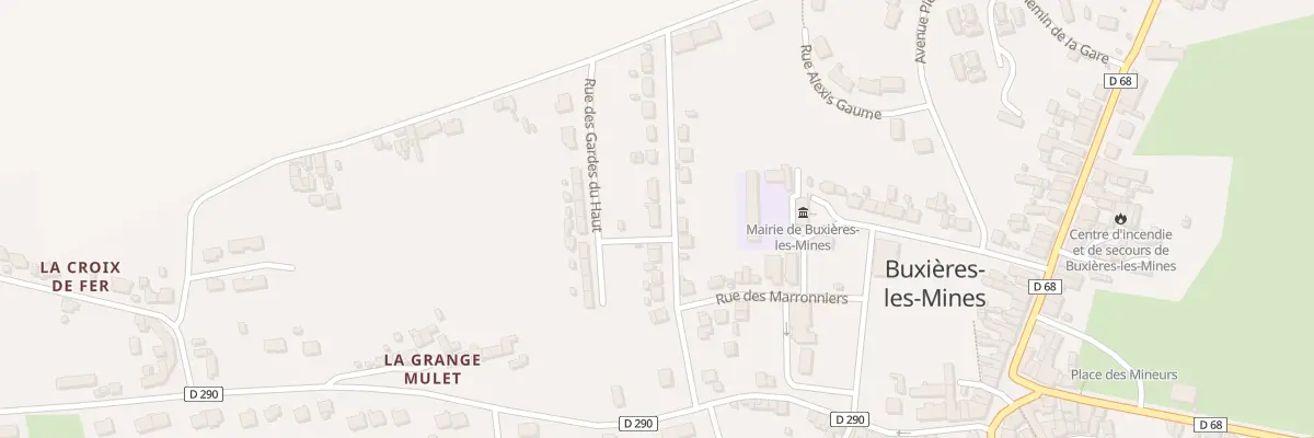 Plan du 15 Rue des Gardes du Bas à Buxières-les-Mines