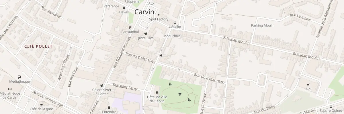 Plan du 5 Rue du Progrès à Carvin