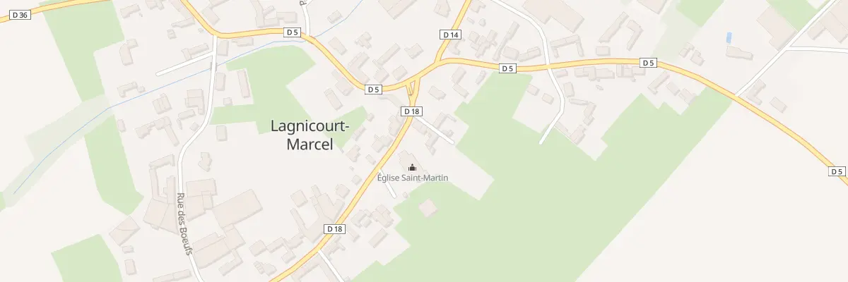 Plan du 5 Rue de la Place à Lagnicourt-Marcel