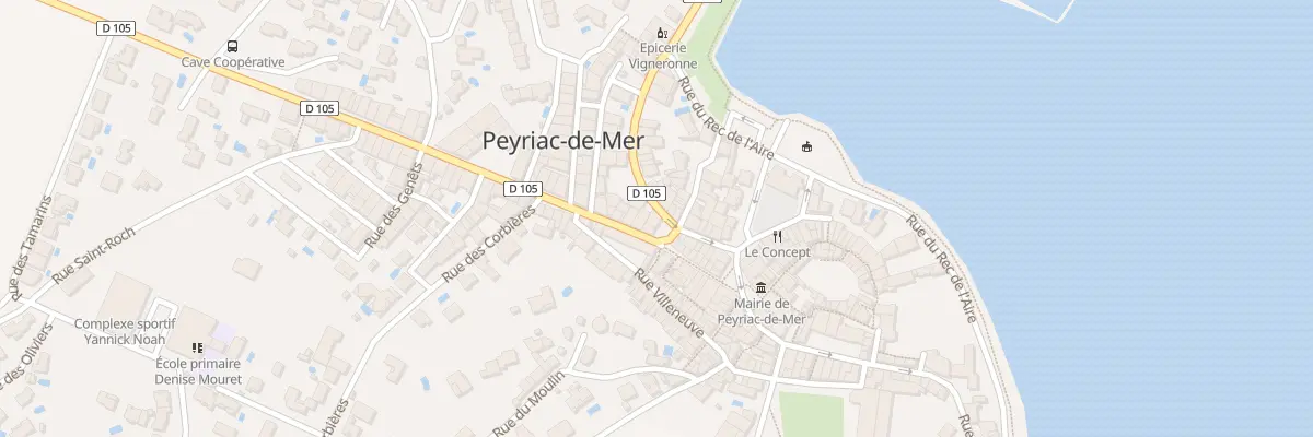 Plan du 1 Rue des Salins à Peyriac-de-Mer