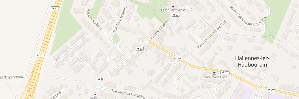 Plan du 105 Rue Léon Gambetta à Hallennes-lez-Haubourdin