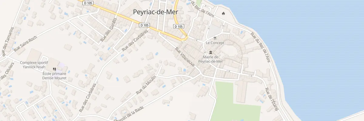 Plan du 25 Rue Villeneuve à Peyriac-de-Mer