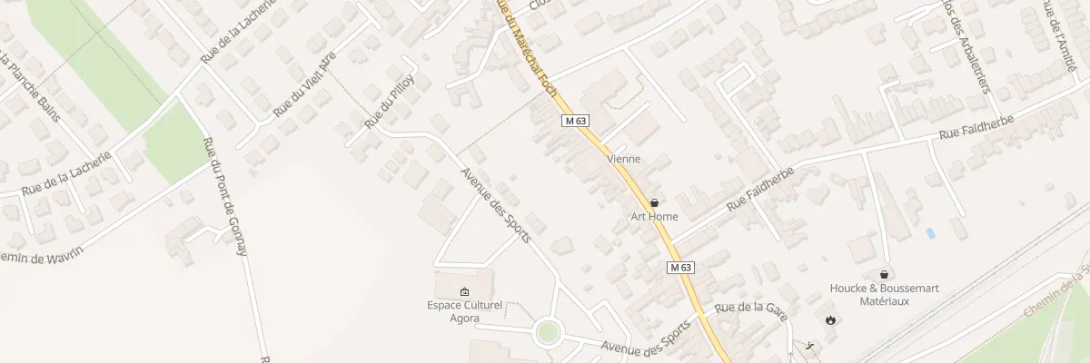 Plan du 87 Rue du Maréchal Foch à Santes