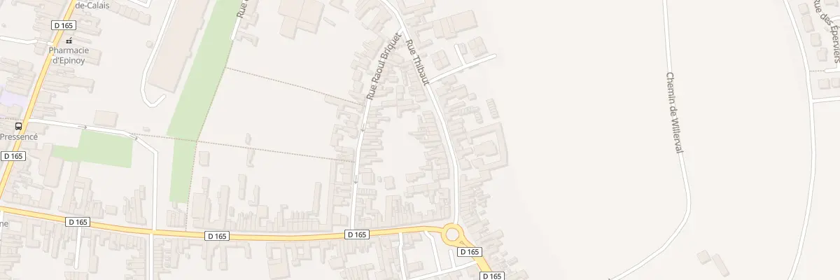 Plan du 86 Rue Thibaut à Carvin