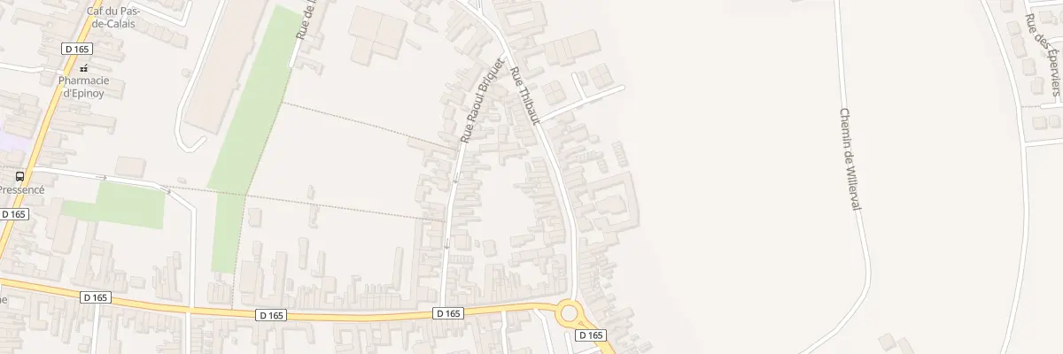 Plan du 80 Rue Thibaut à Carvin