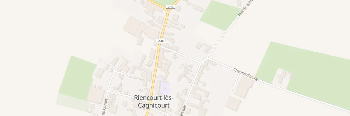 Plan du 4 Rue d’En Bas à Riencourt-lès-Cagnicourt