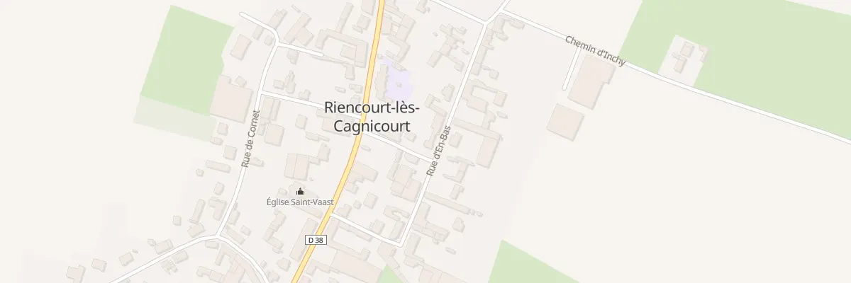 Plan du 18 Rue d’En Bas à Riencourt-lès-Cagnicourt