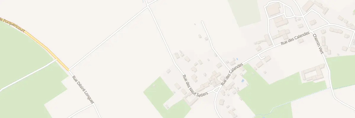 Plan du 168 Rue des Neuf Setiers à Porquéricourt