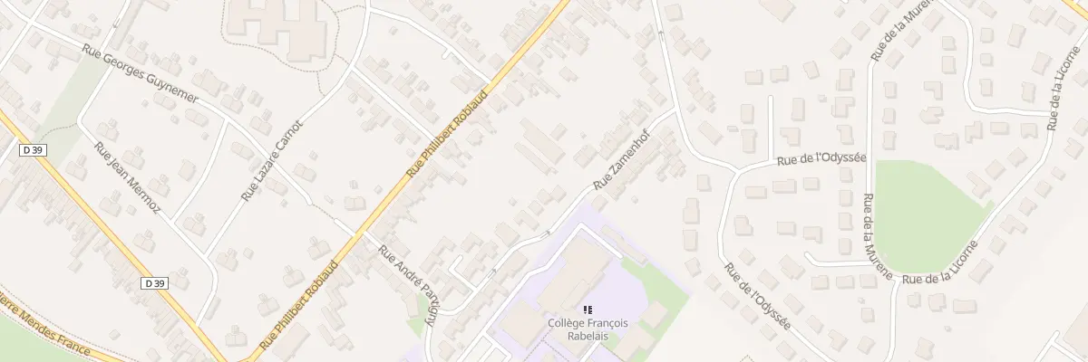 Plan du 149 Rue Zamenhof à Hénin-Beaumont