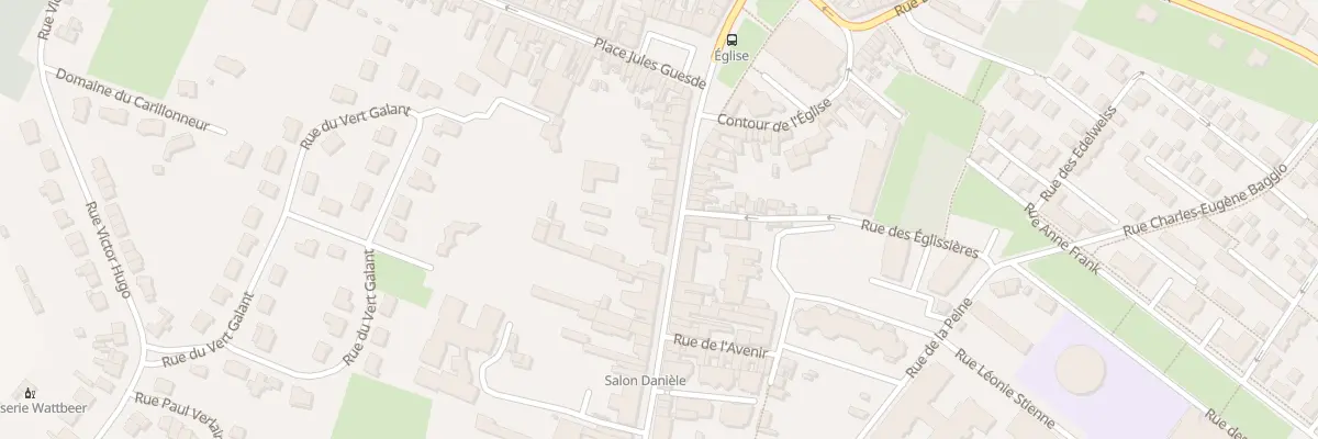 Plan du 77 Rue Salvador Allendé à Carvin
