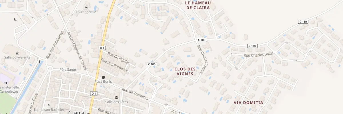 Plan du 12 Chem Ancien de Saint Laurent à Claira