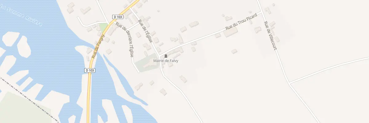 Plan du 8 Rue du Trou Picard à Falvy