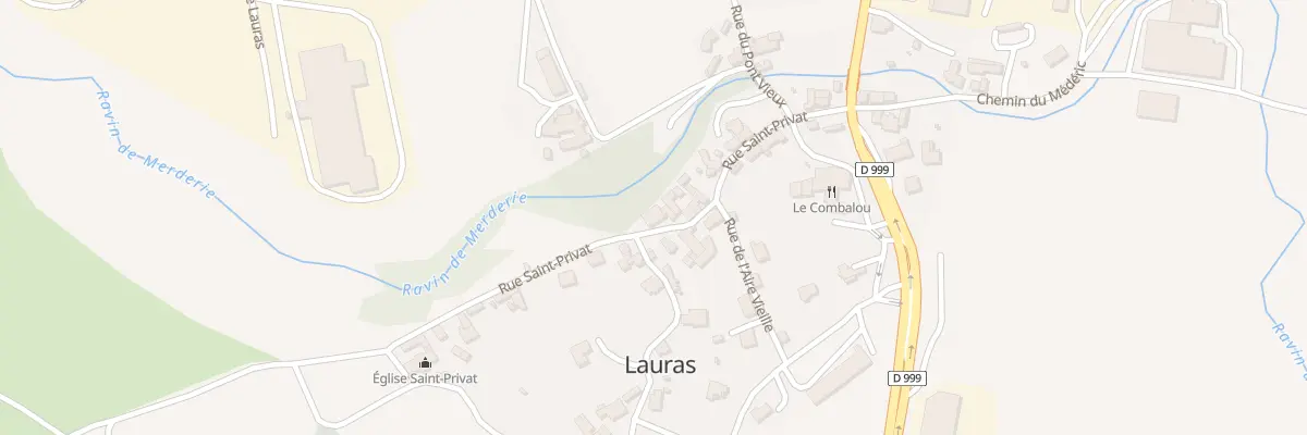 Plan du 18 Rue St Privat à Roquefort-sur-Soulzon
