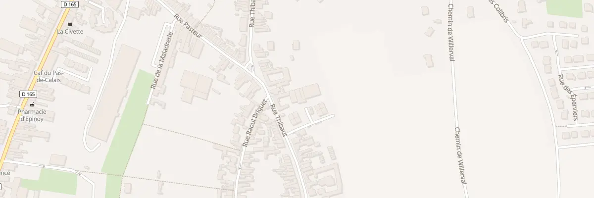Plan du 89B Rue Thibaut à Carvin